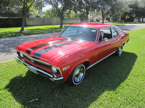 1969 chevy nova v8 350 4 speed mint car ralley stripes make offer show car