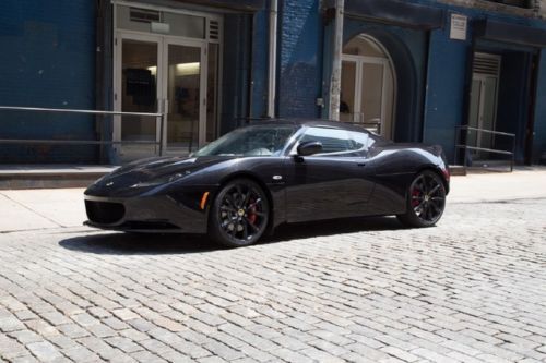 2012 lotus evora in starlight black w/an ebony interior &amp; red stitching