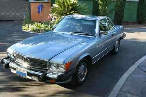 1988 mercedes-benz 560sl both tops