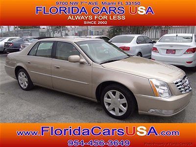 Cadillac dts 4 dr sedan automatic gasoline 4.6l v8 sfi light cashmere low miles