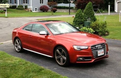 2013 audi s5 coupe - 9000 miles, prestige, volcano red