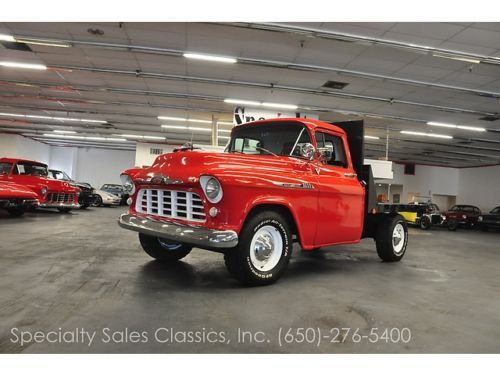 This 1955 chevrolet 3200 flatbed dump truck (stock # 30810)