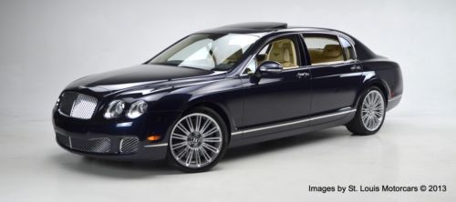 2012 bentley continental flying spur speed dark sapphire magnolia 4,075 miles!