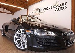 2012 black on black v10 5.2l r8 convertible 6speed manual trans factory warranty