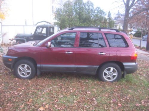 2001 hyundia santa-fe body and trans ok, blown engine