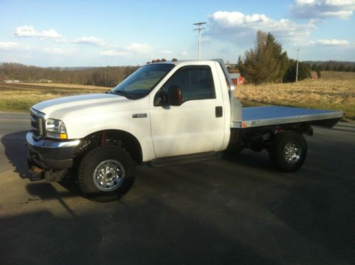 2004 ford f-350 4x4 5.4l flatbed blizzard snowplow salt spreader