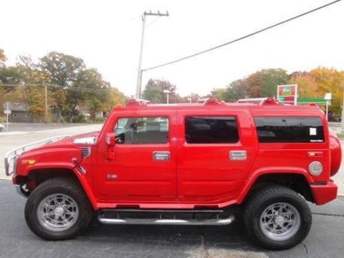 2007 Hummer H2 Custom Exterior & Interior One Owner Red Beauty, US $31,900.00, image 2
