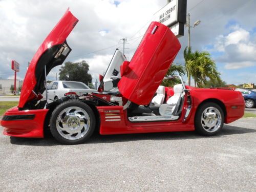 1992 red chevrolet corvette ss lt1 convertible supercharged custom  show winner