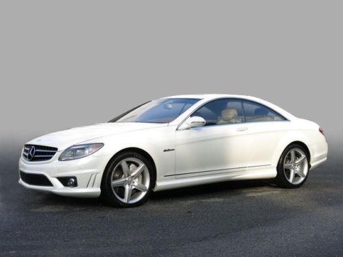 2009 mercedes cl 63 amg/ diamond white over beige/ excellent condition!