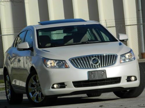 2012 buick lacrosse premium pakge pearl white navi heated seats backin camera