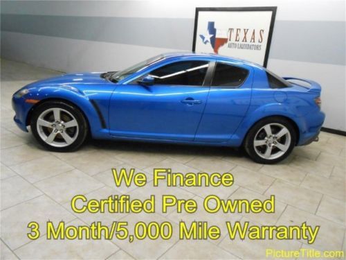 04 rx-8 6 speed coupe rotary kenwood cd keyless warranty we finance texas