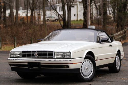 1992 cadillac allante convertible v8 17k super low miles v8 carfax collectible!!