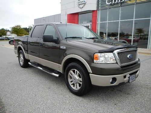2008 ford f-150 lariate truck pre-owned crew cab 4x4 low miles