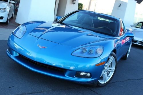 2008 chevy corvette targa. 6 sp auto/paddle. blue/black. clean carfax.