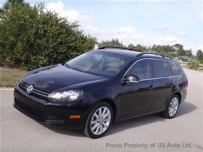 2010 vw jetta wagen tdi diesel turbo clean carfax one owner panoramic florida