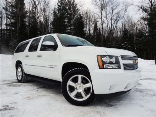 09 chevy suburban 4x4 ltz nav roof dvd 4 captain&#039;s chairs 20&#034; rims black leather