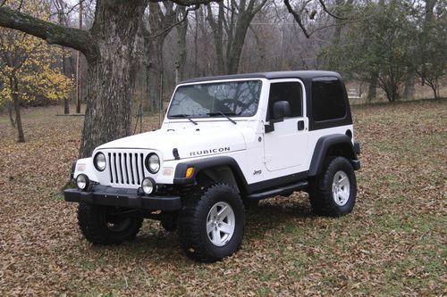 2006 jeep rubicon, jeep, rubicon, 4x4, hard top, off road, white, black top