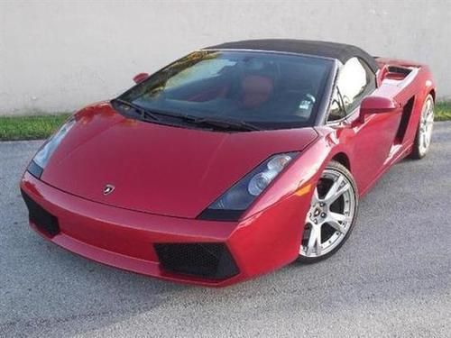 2008 lamborghini gallardo spyder convertible 2-door 5.0l