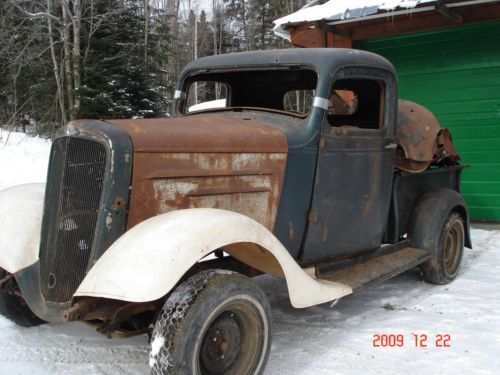 **1935 1 /2** ~ chevy low roof ~ pickup ~ hotrod ~ ratrod ~ project