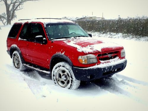 1999 ford explorer sport coupe fire engine red low miles!