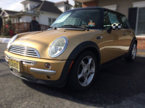 2003 mini cooper - solid gold - automatic - low miles - loaded