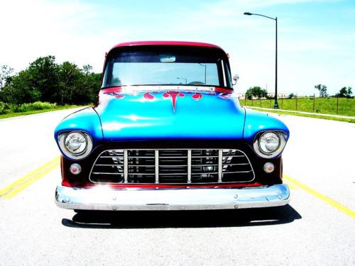 1955 cameo chevy pu custom classic hot rod street show truck magazine cover pu