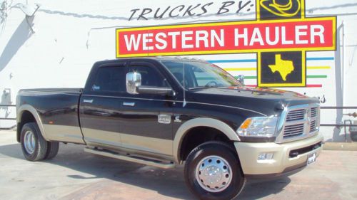 2011 dodge 3500 ram laramie longhorn 4x4 46k miles nav roof back up cam htd seat