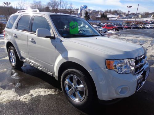 Certified 2012 escape limited 4 cylinder 4wd sunroof heated leather video carfax