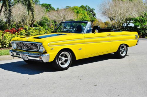 Fully restored 1964 ford falcon futura convertible in 289 v-8 auto p.s hertz top