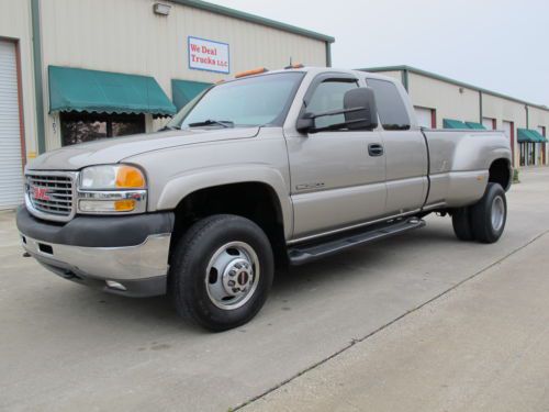 02 gmc 3500 slt duel rear wheel ext cab low miles runs great low reserve