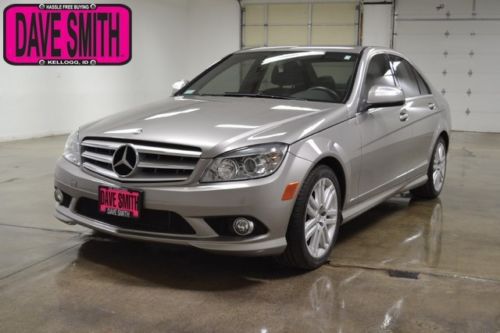 08 mercedes-benz c-class heated leather seats sunroof keyless entry low miles
