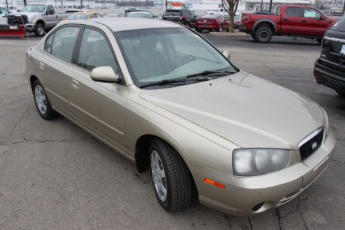 2002 02 hyundai elantra gls 4dr sedan gold cold ac low reserve