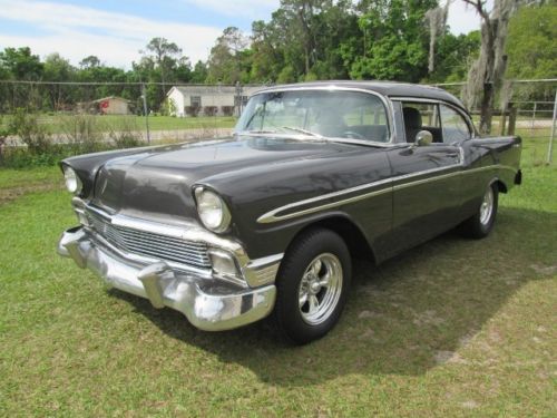 1956 chevy bel air 2dr ht street rod, hot rod.