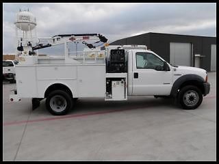 F550 diesel 5 spd manual 11&#039; reading service utility imt crane welder generator