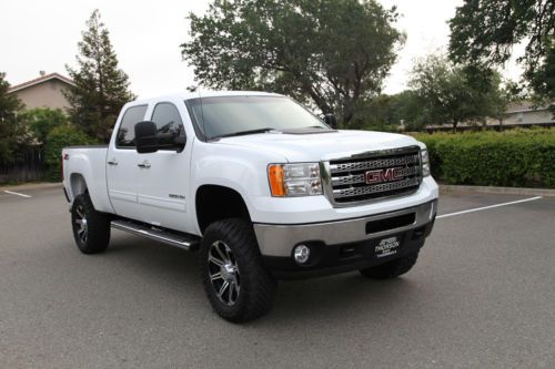 2011 gmc sierra 2500hd sle z71 4x4 crew cab diesel pickup, 62k mi, leather, rims