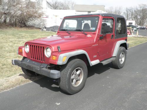 ***jeep wrangler 4x4 - 5 speed manual!!  a/c - 4/15 pa inspection***best buy***