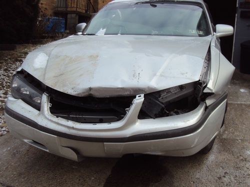 2003 chevrolet impala base 4 door sedan front end damage 3.4l 50000 miles