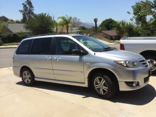 2006 madza mpv lx mini van, blue in color