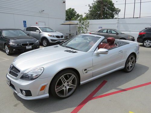 Leather NAV SL-Class SL63 AMG Roadster 2D Silver Automatic 7-Spd w/Overdrive &, US $67,995.00, image 4