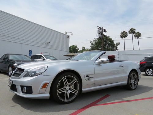 Leather NAV SL-Class SL63 AMG Roadster 2D Silver Automatic 7-Spd w/Overdrive &, US $67,995.00, image 5