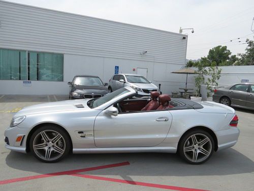 Leather NAV SL-Class SL63 AMG Roadster 2D Silver Automatic 7-Spd w/Overdrive &, US $67,995.00, image 6