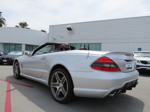 Leather NAV SL-Class SL63 AMG Roadster 2D Silver Automatic 7-Spd w/Overdrive &, US $67,995.00, image 8