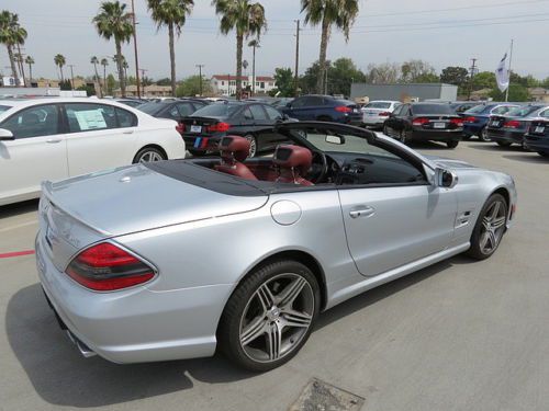 Leather NAV SL-Class SL63 AMG Roadster 2D Silver Automatic 7-Spd w/Overdrive &, US $67,995.00, image 10