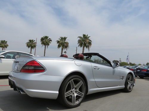 Leather NAV SL-Class SL63 AMG Roadster 2D Silver Automatic 7-Spd w/Overdrive &, US $67,995.00, image 11