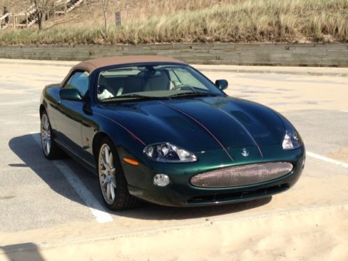 2006 jaguar xkr convertible 2-door 4.2l v8 recaro trim 20 in wheels green/tan