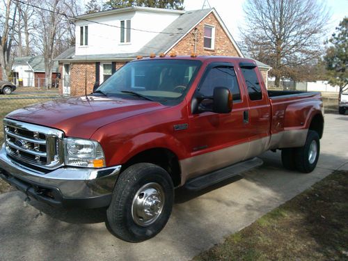 1999 f350 lariat dually 4x4 7.3 powerstroke diesel extended cab new tires extras