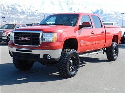 Crew cab slt 4x4 duramax diesel allison roof leather new lift wheels tires