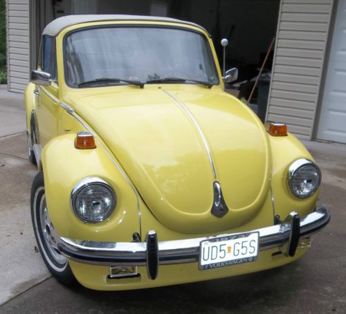 1973 volkswagen super beetle convertible  1.6l