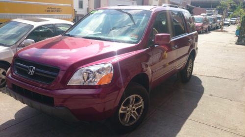 2005 honda pilot ex sport utility 4-door 3.5l red