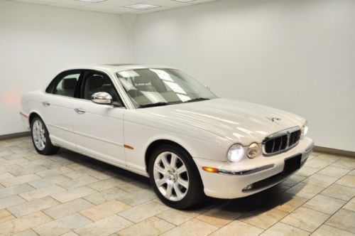 2004 jaguar xj8 vdp low miles white/tan vanden plus ext warranty